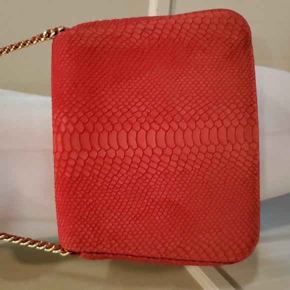 Cashhimi snake embossed suede bag - Picture 4 of 14